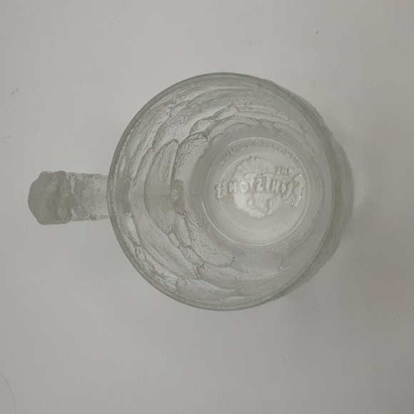 Vintage 1993 McDonald's "RocDonalds" The Flintstones Clear "Rock" Mug Set of 2 - Picture 5 of 11